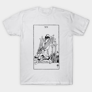 Tarot Card 7 of Swords | Seven of Swords T-Shirt